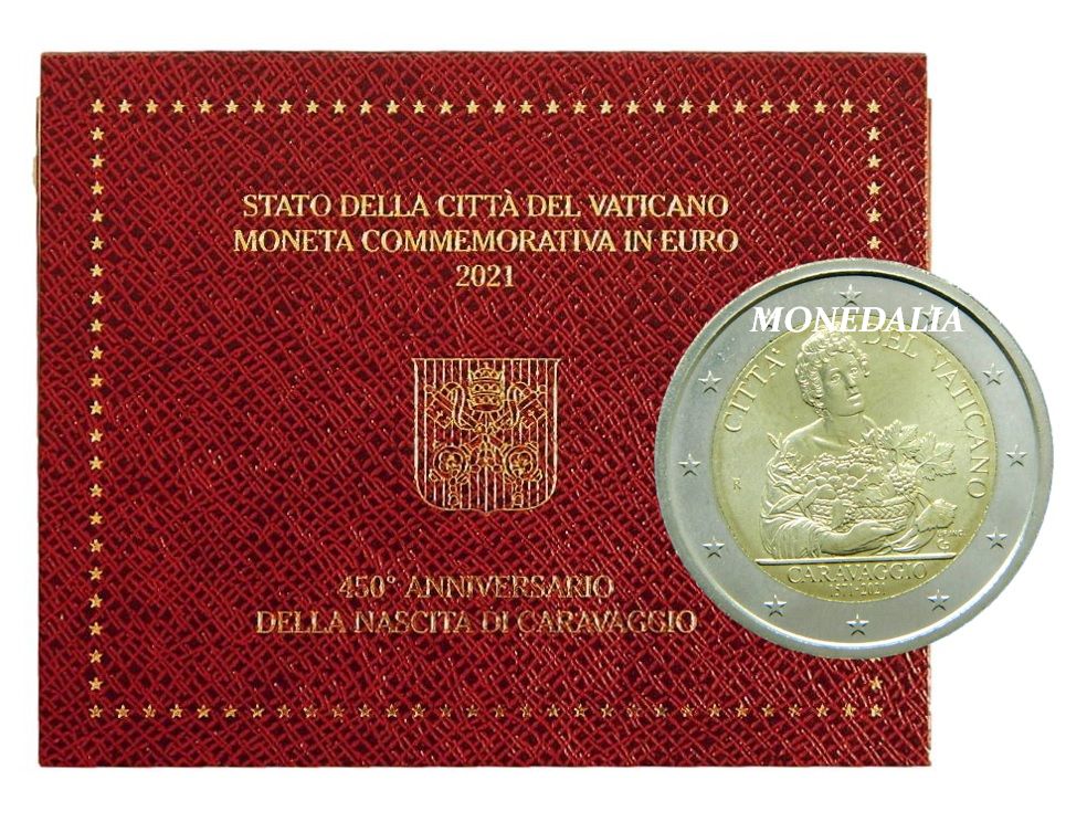 2021 - VATICANO - 2 EURO - CARAVAGGIO