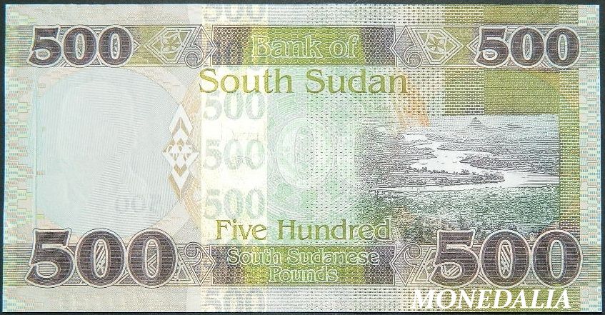 2018 - SUDAN SUD - BILLETE - 500 POUNDS - SC