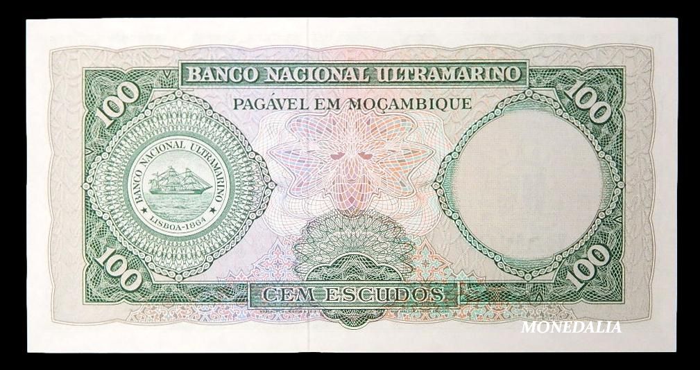 1961 - MOZAMBIQUE - 100 ESCUDOS - PICK 117 - SC