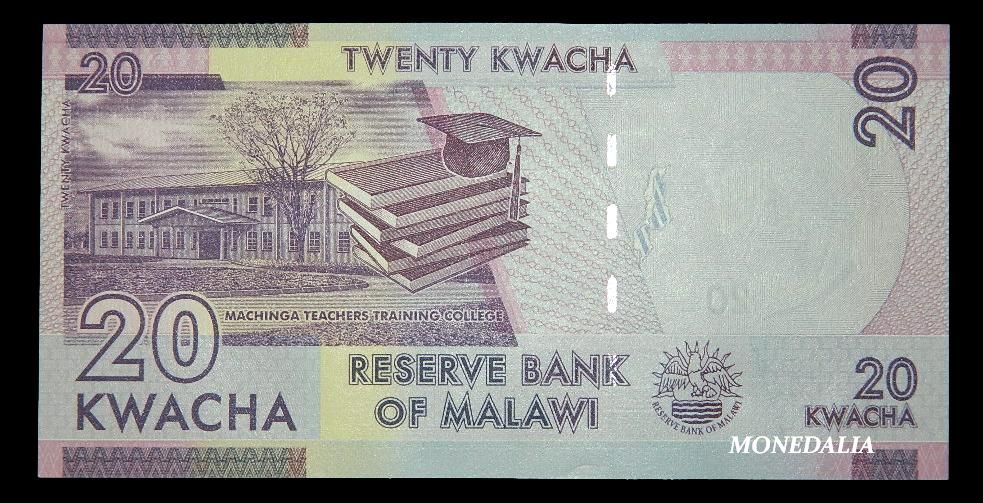 2019 - MALAUI - BILLETE - 20 KWACHA - SC