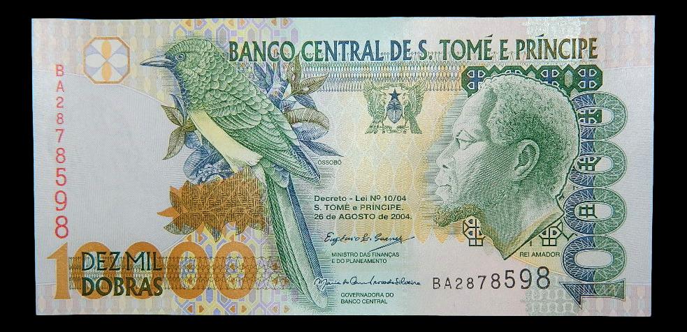 2004 - SANTO TOME Y PRINCIPE - BILLETE -  10000 DOBRAS - PICK 66 c
