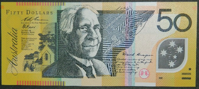 1995 -96 - AUSTRALIA - BILLETE - 50 DOLARES - PICK 54 A