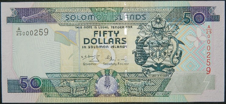 ND 2001 - ISLAS SALOMON - 50 DOLLARS - PICK 24