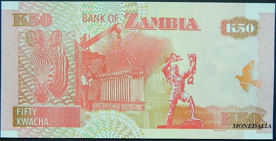 2009 - ZAMBIA - BILLETE - 50 KWACHA - SC