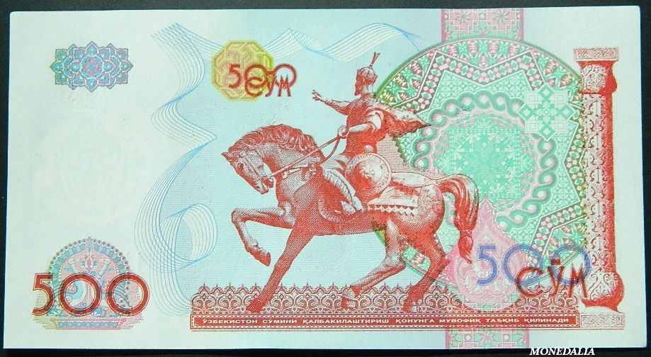 1999 - UZBEKISTAN - BILLETE - 500 SOM - UNC