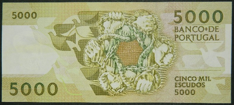 1993 - PORTUGAL - 5000 ESCUDOS - PICK 184 f