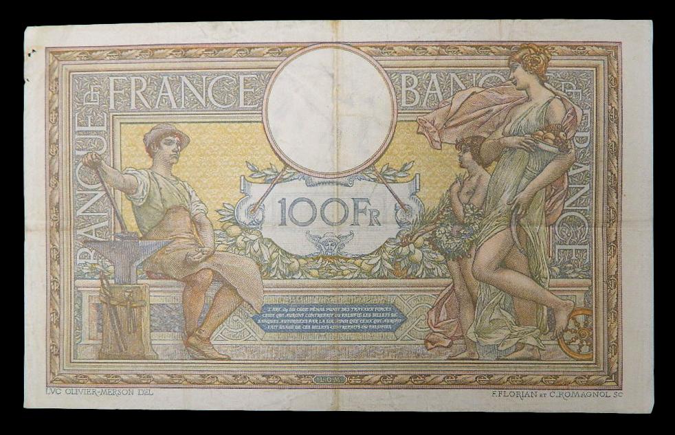 1919 - FRANCIA - 100 FRANCS - PICK 71a - BC-