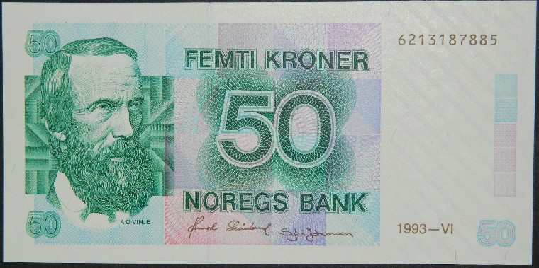 1993 - NORUEGA - 50 KRONER - PICK 42 e - SC-