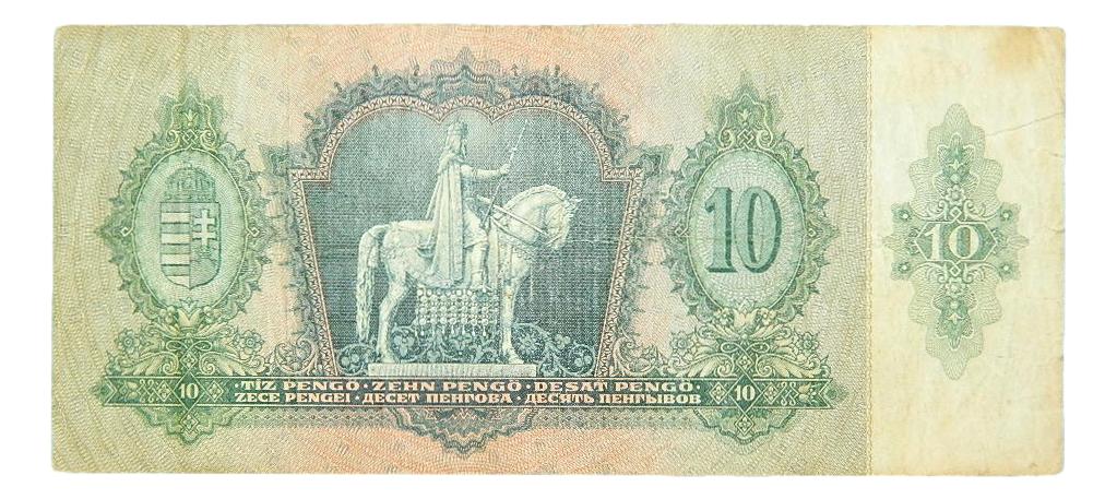 1936 - HUNGRIA - BILLETE - 10 PENGO - PICK 100