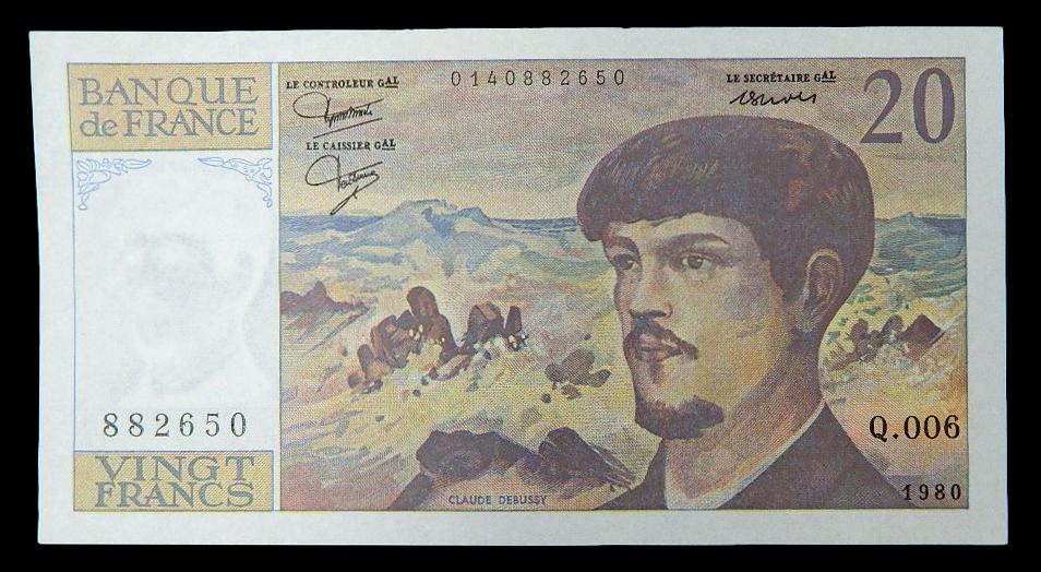 FRANCIA - BILLETE - 20 FRANCS - PICK 151 - BC