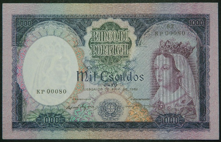 1961 - PORTUGAL - 1000 ESCUDOS - PICK 166