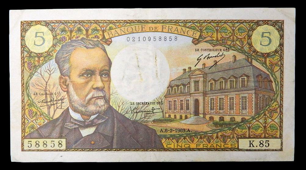 1966/1969 - FRANCIA - BILLETE - 5 FRANCS - PICK 146 - BC