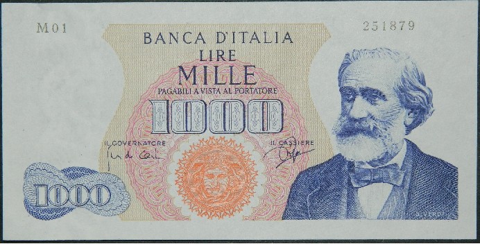 1962 - ITALIA - 1000 LIRE - PICK 96 a - SC -