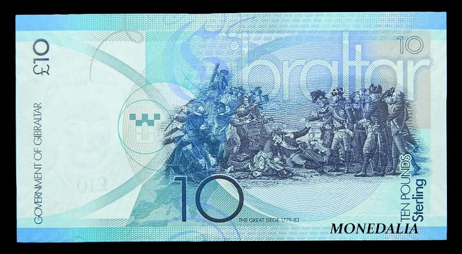 2010 - GIBRALTAR - 10 LIBRAS - 10 POUNDS - BILLETE