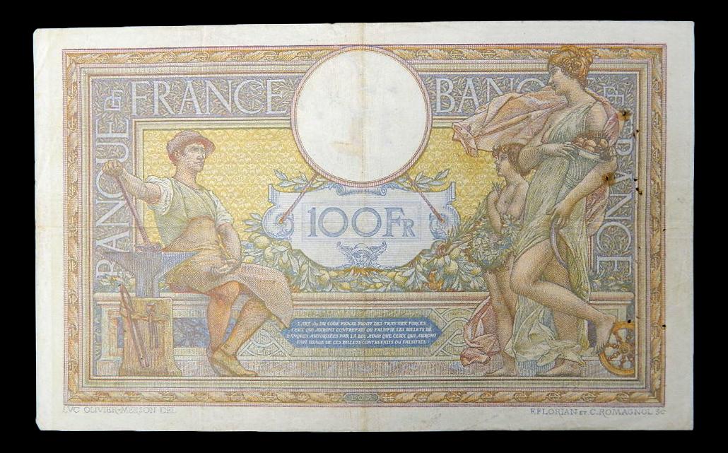 1915 - FRANCIA - 100 FRANCS - PICK 71A - BC