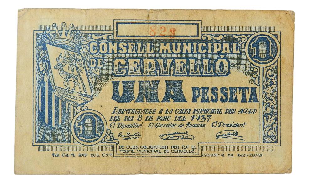 Consell Municipal de Cervelló, 1 pta. 8 de maig del 1937 - BC+