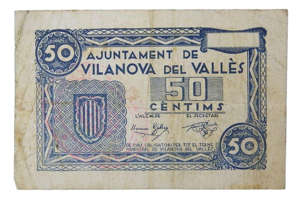 Ajuntament de Vilanova del Vallés, 50 ctms - AT-2861 - MBC