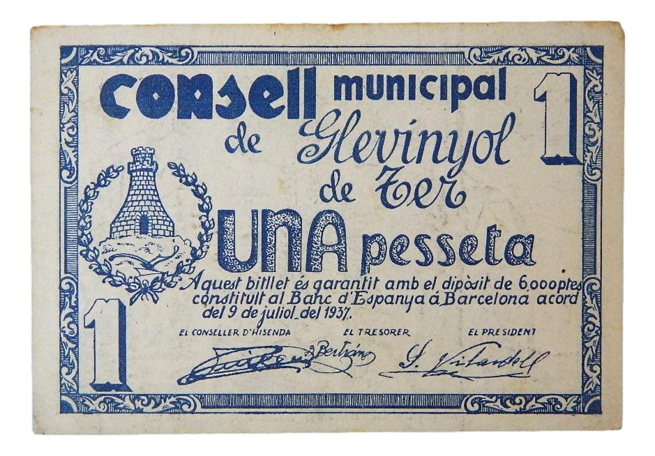 Consell Municipal de Glevinyol de Ter, 1 pta.9 juliol 1937 - AT-1139 - MBC+