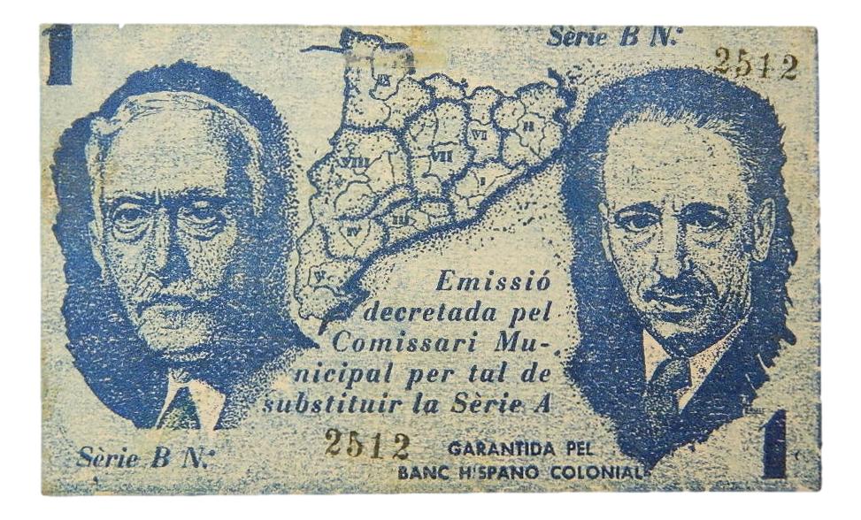 Ajuntament de Malgrat,1 pta. 26 de maig del 1937 - AT-1410 - EBC