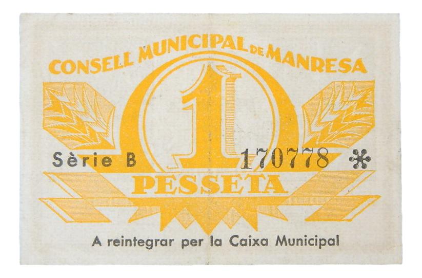 Consell Municipal de Manresa,1 pta.serie B - AT-1420 - EBC-