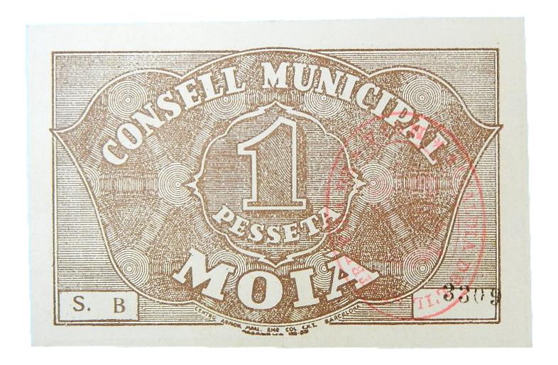 Consell Municipal de Moià, 1 pta.serie B - AT-1506 - SC