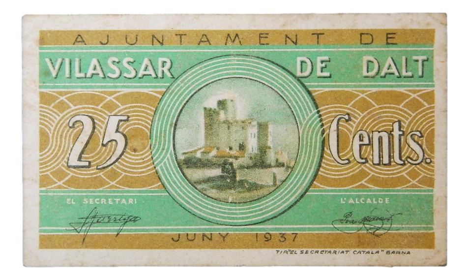 Ajuntament de Vilassar de Dalt,25 ctms. Juny 1937 - AT- 2885 - MBC