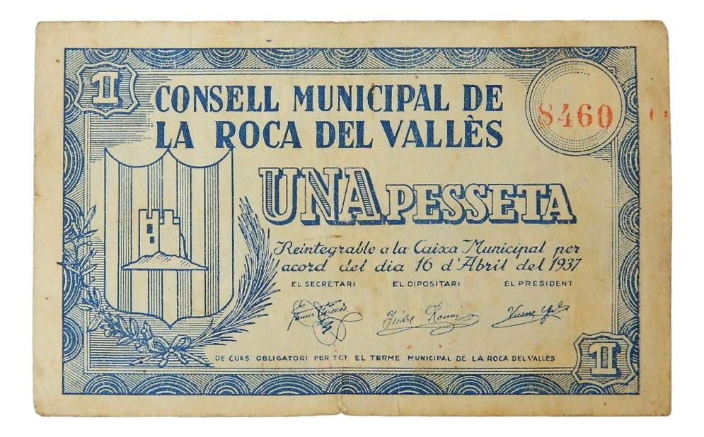 Consell Municipal de La Roca del Vallès, 1 pta. 10 abril 1937 - AT-2174 - MBC
