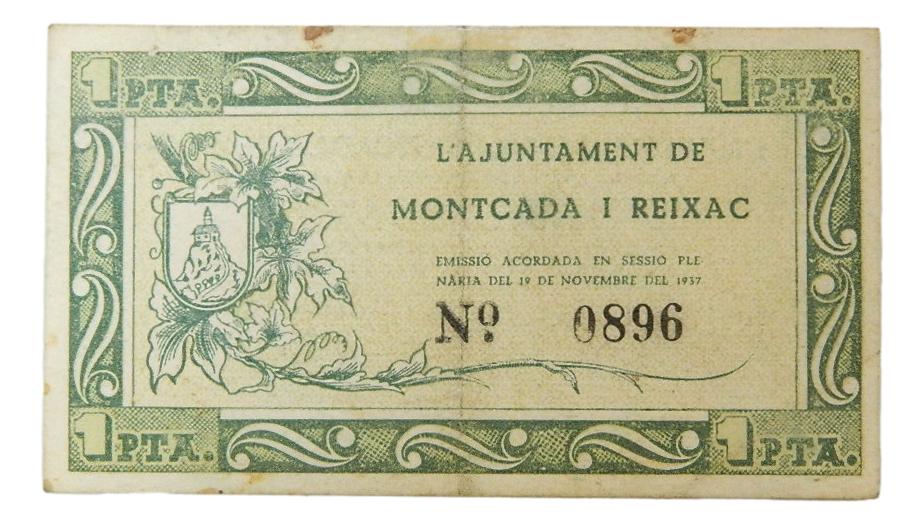L´Ajuntament de Moncada i Reixac, 1 pta. 1 de novembre 1937 - AT-1560 - MBC