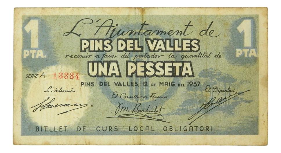 L´Ajuntament de Pins del Valles, 1 pta. 12 de maig del 1937 - AT-1843 - MBC-