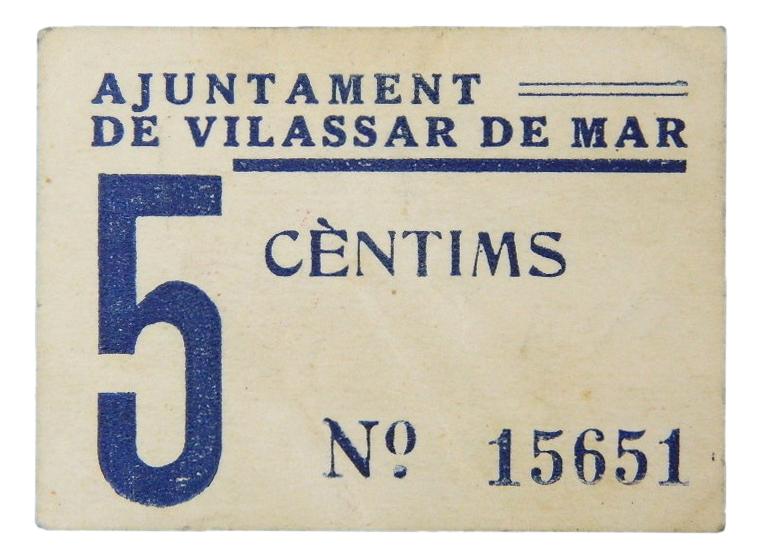 Ajuntament de Vilasar de Mar, 5 ctms - AT-2892 - EBC