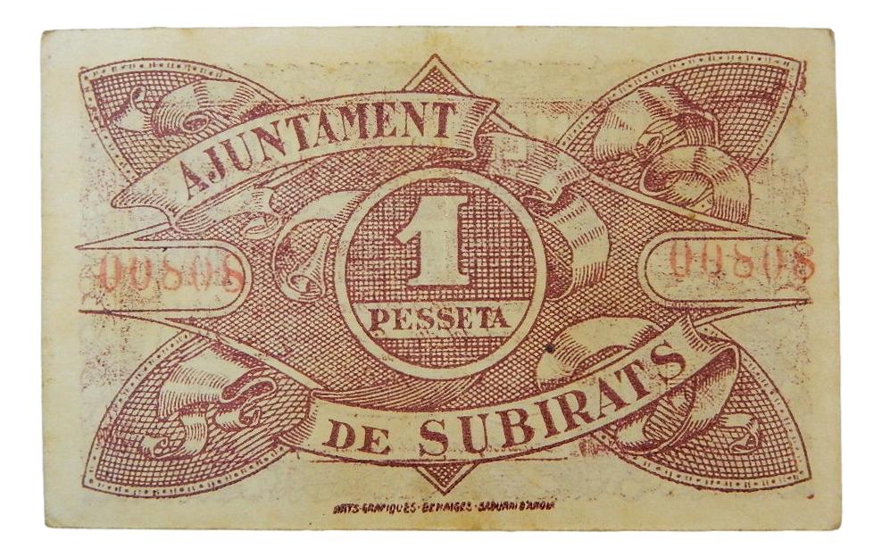 Ajuntament de Subirats, 1 pta. 16 de maig del 1937 - AT-2408 - EBC-