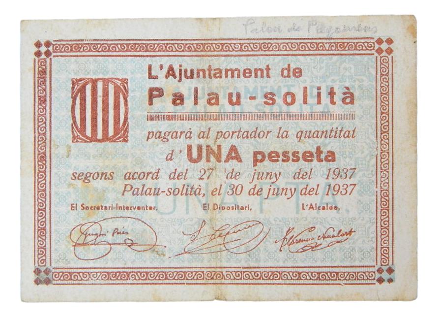L´Ajuntament de Palau-Solità, 1 pta. 30 de juny del 1937 - AT-1763 - MBC