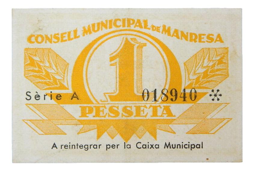 Consell Municipal de Manresa,1 pta.serie A - AT-1420 - EBC-