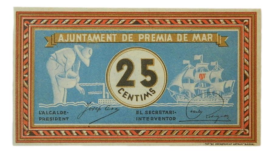 Consell Municipal de Premià de Mar, 25 ctms. Setbre. del 1937 - AT-2017 SC