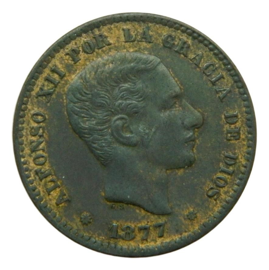 1877 OM - ALFONSO XII - 5 CENTIMOS - COBRE