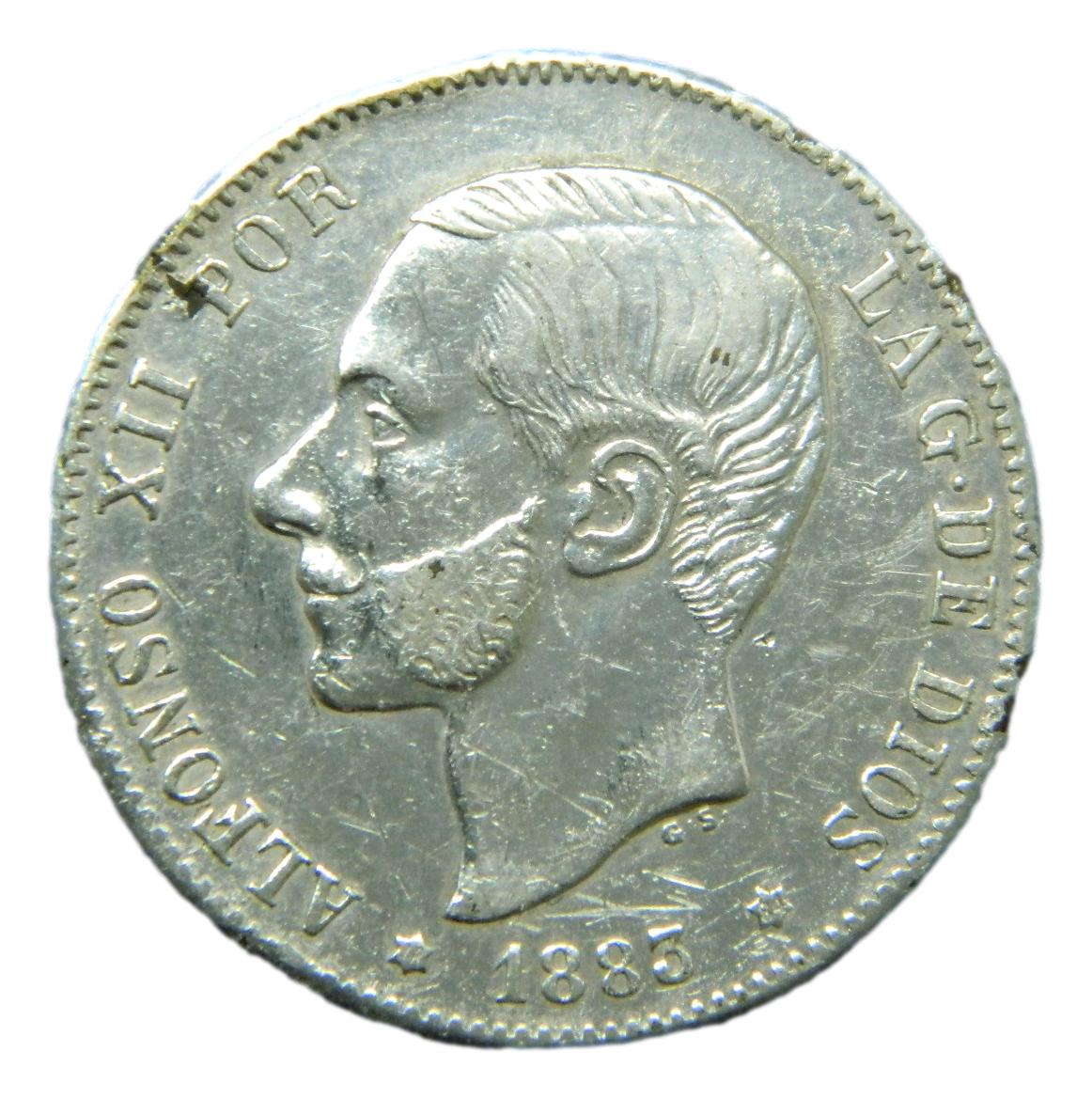 1883 - ALFONSO XII - 2 PESETAS - MSM