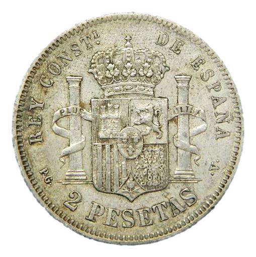 1894 - ALFONSO XIII - 2 PESETAS - PGV - S6