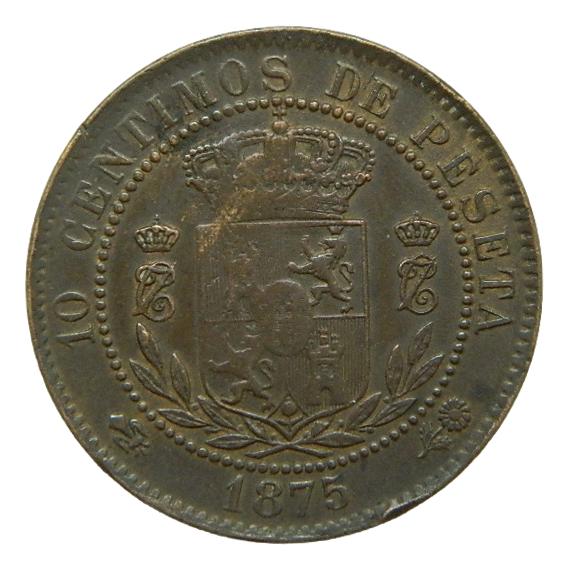 1875 - CARLOS VII - 10 CENTIMOS - BRUSELAS