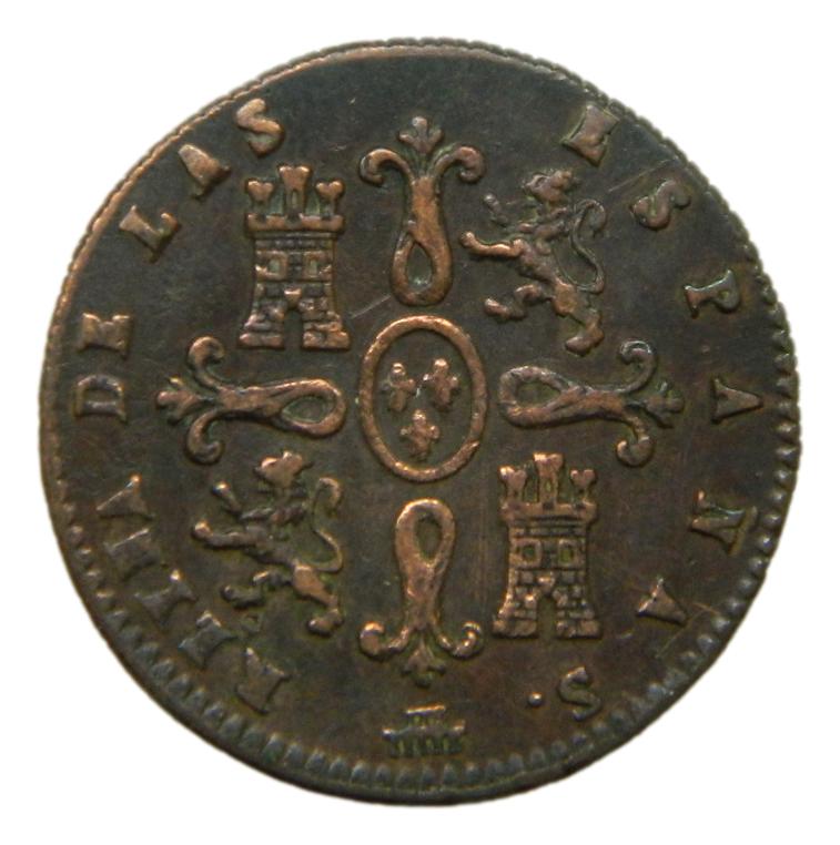 1838 - ISABEL II - 2 MARAVEDIS - SEGOVIA
