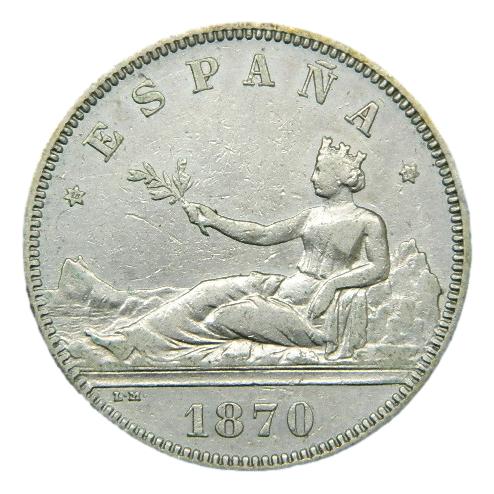 1870 *18-74 - GOBIERNO PROVISIONAL - 2 PESETAS - DEM