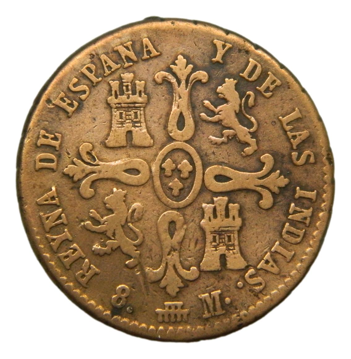 1835 - ISABEL II - 8 MARAVEDIS - SEGOVIA