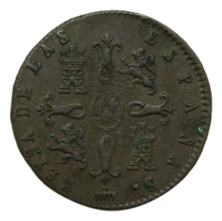 1842 - ISABEL II - 2 MARAVEDIS - SEGOVIA