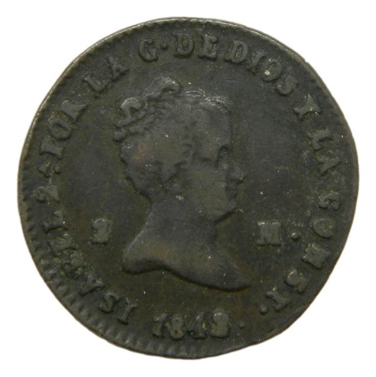 1842 - ISABEL II - 2 MARAVEDIS - SEGOVIA