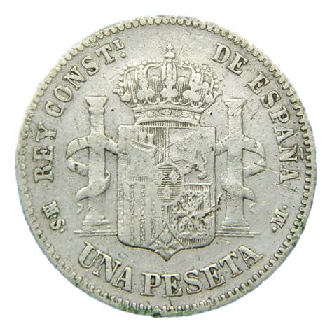 1881 - ALFONSO XII - 1 PESETA - MSM