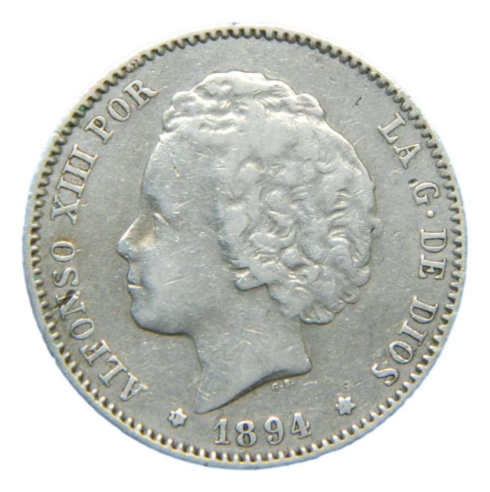 1894 - ALFONSO XIII - 1 PESETA - PGV