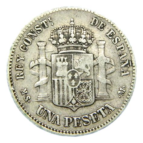 1883 - ALFONSO XII - 1 PESETA - MSM