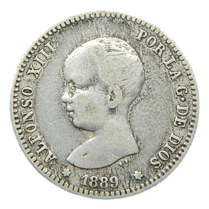 1889 - ALFONSO XIII - 1 PESETA - MPM
