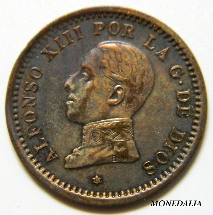 1912 - ALFONSO XIII - 2 CENTIMOS - *12 - PCV 