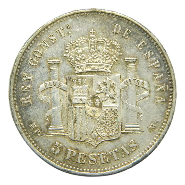 1888 - *18-88 - ALFONSO XIII - 5 PESETAS - MPM