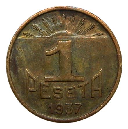 1937 - ASTURIAS Y LEON - 1 PESETA